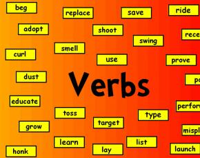 Trois formes de verbes irréguliers